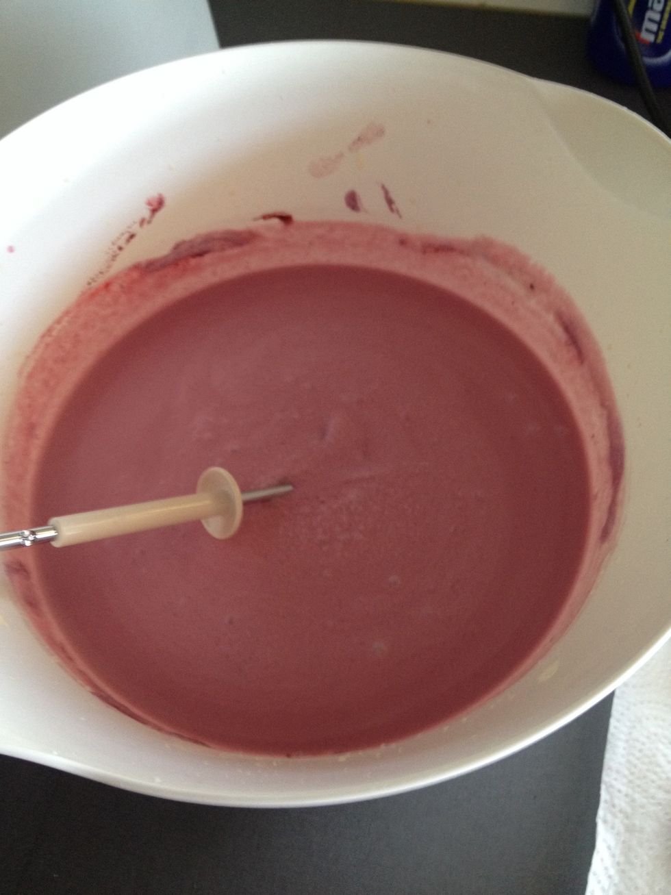Keep stirring till it is nice and even, remember to scrape the bottom