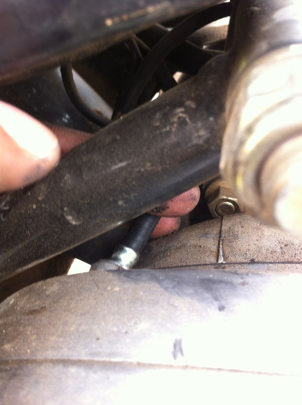 Keep the cable pressed