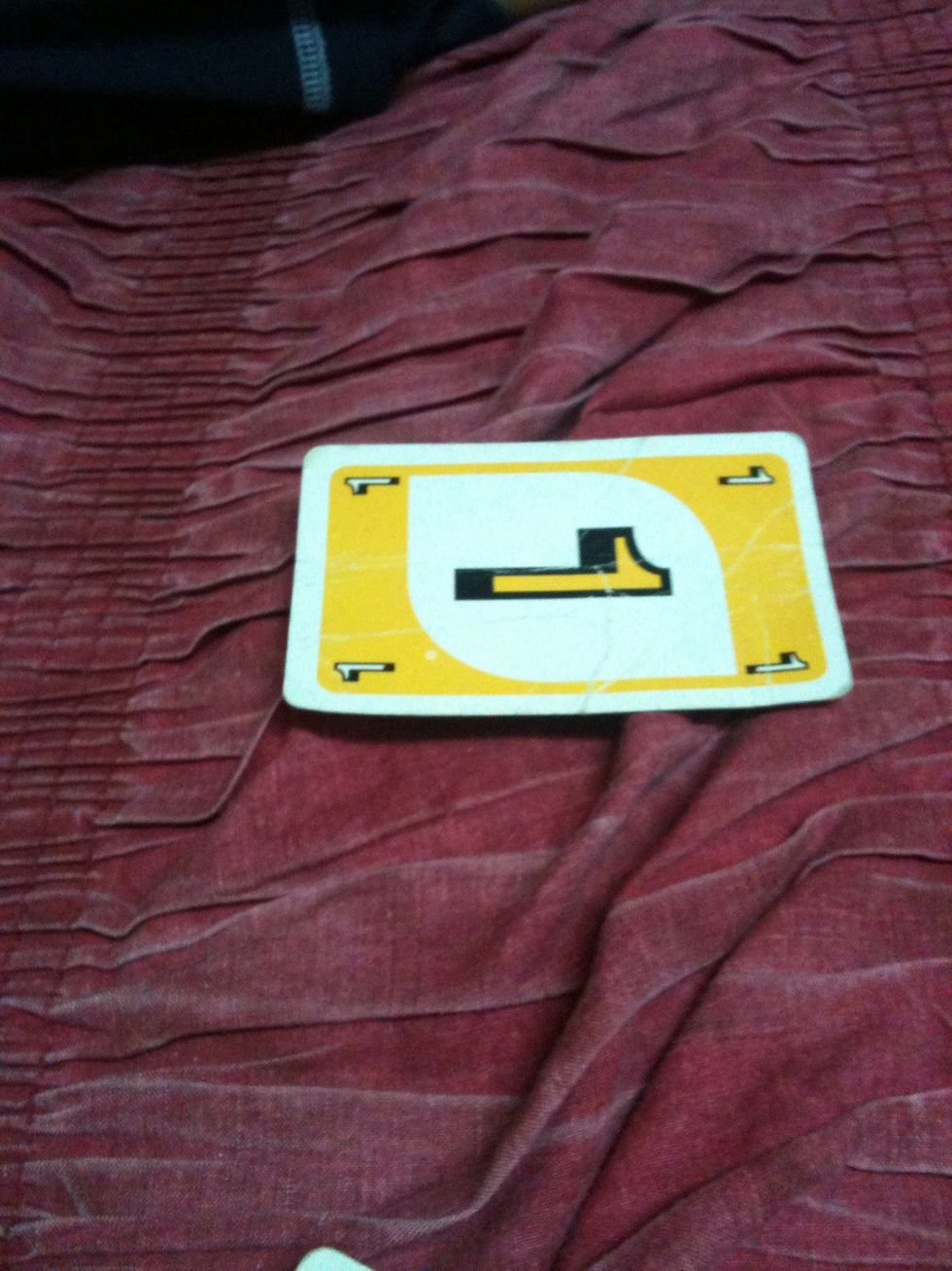 Keep the card on a surface