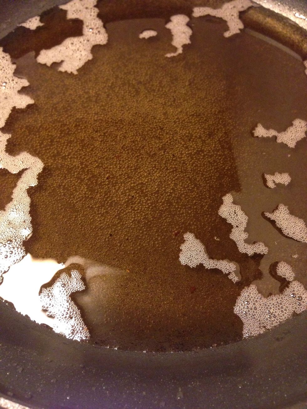 Keep the heat low so the pork can cook all the way through