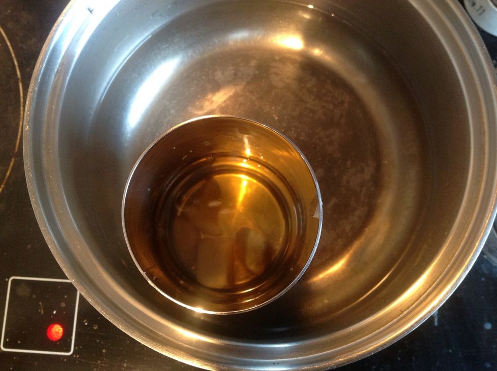 Keep the heat on low and till all the wax is melted.