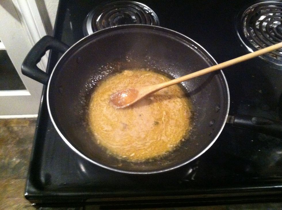 Keep the juice left from the saucepan