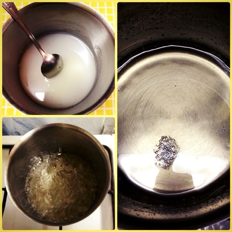 Keep the mixture on the fire until the sugar dissolves and when boiling reduce fire to boil and leave it for 10 minutes and turn off the heat and when cool offer the Arabic Sweets.