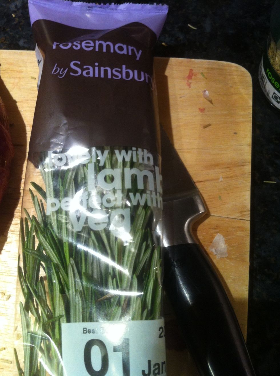 Keep the whole sprigs of rosemary for the cook in wine sauce