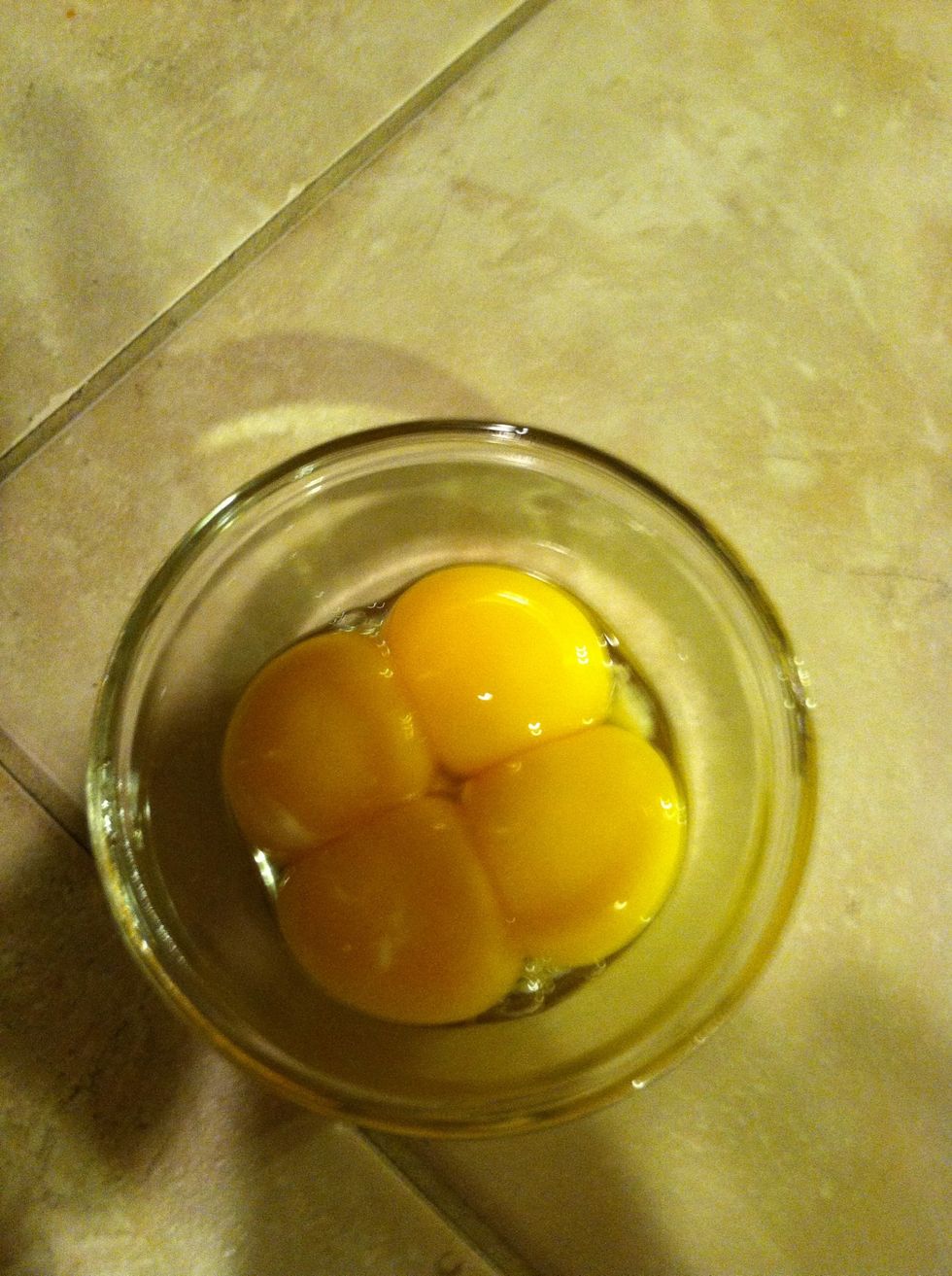 Keep the yolks we will b using them