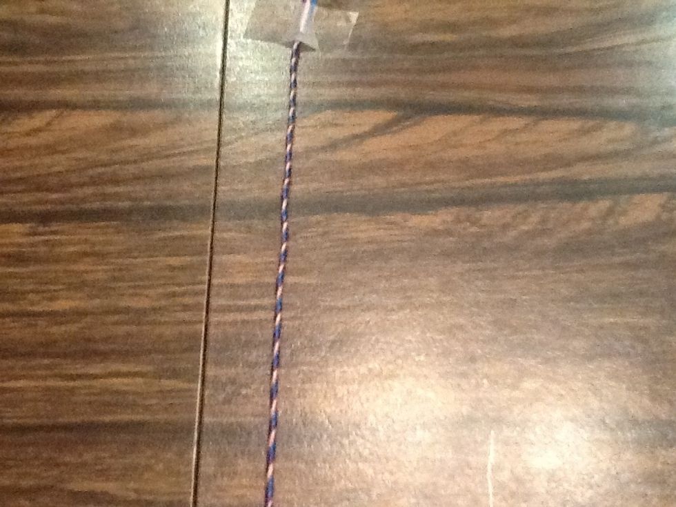 Keep twisting it till it looks like this.