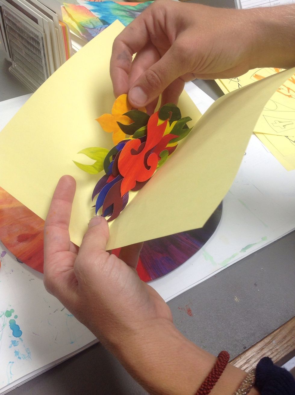 Keep up with your pieces from day to day. Folded paper and paper clip work well. I used my sketches as a folder.