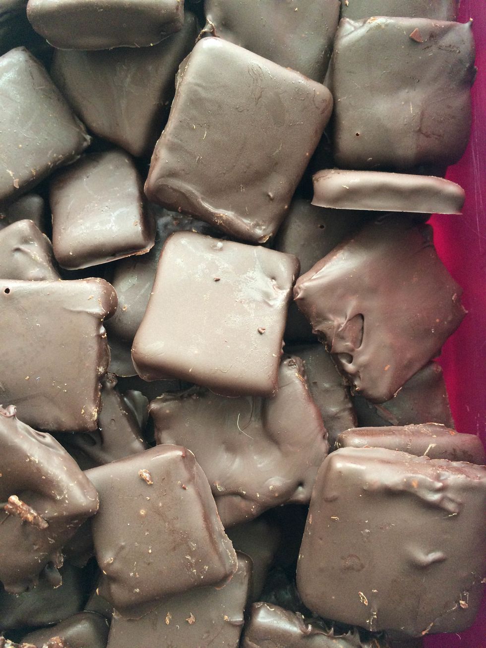 Keep you bonbons in a cool place (about 20\u00baC) inside an air-tight container. If it is too hot keep them in the fridge but not for long because they can absorb all the smells.