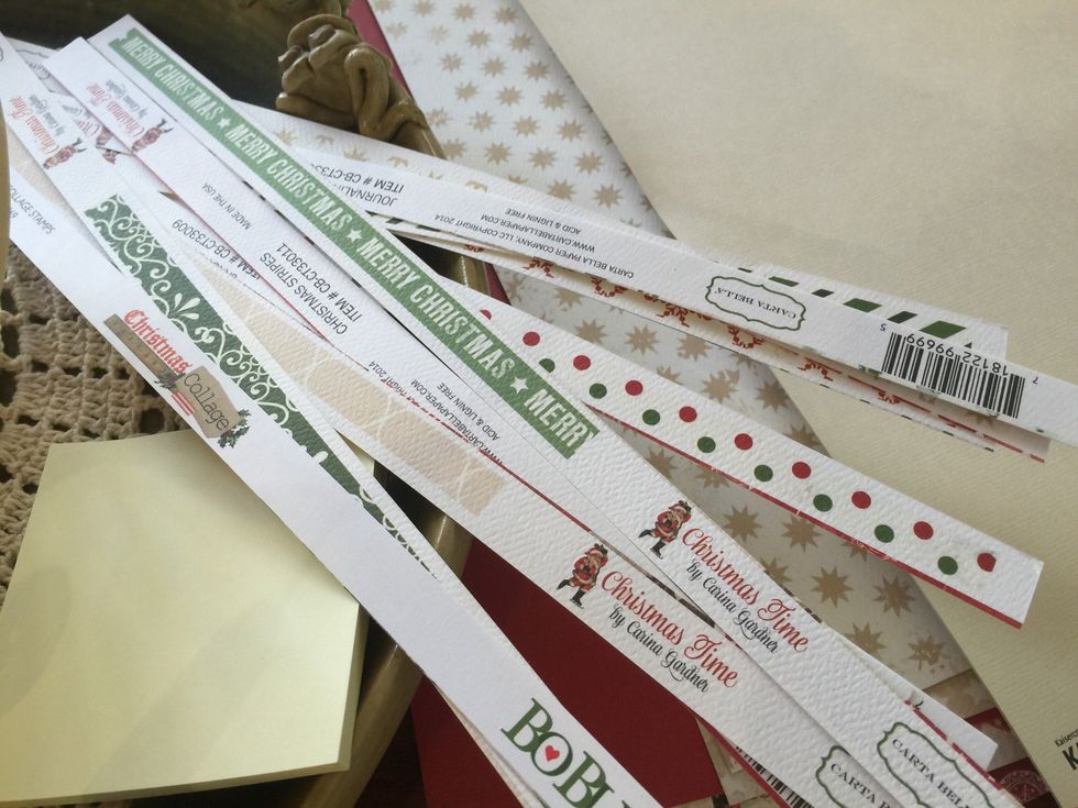 Keep your cut off strips with a strip of pattern on it, these make good flags and accent strips!