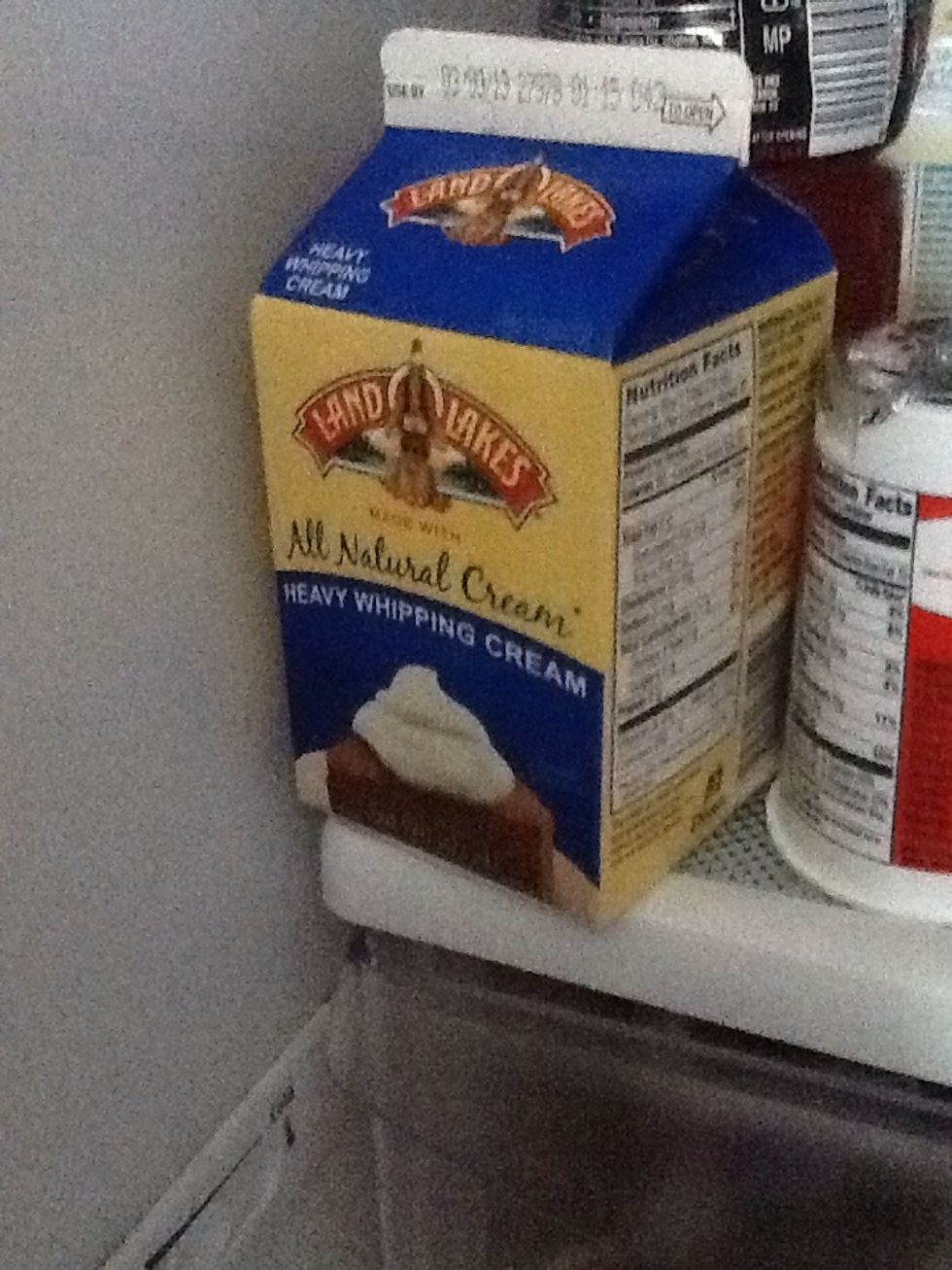 Keep your heavy whipping cream in the fridge till last minute.