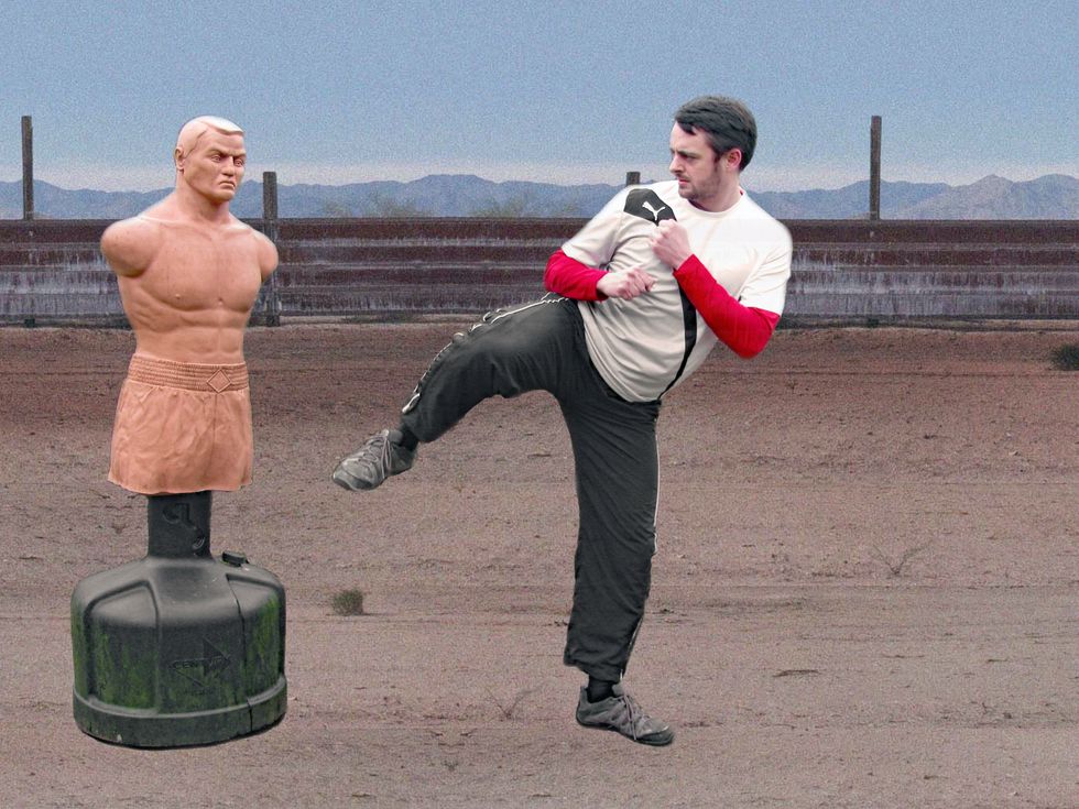 Keeping the knee high, turn the standing foot so that the heel faces is direction of the target. This causes body to turn. prepare to strike with the outside edge or heel of the kicking foot.