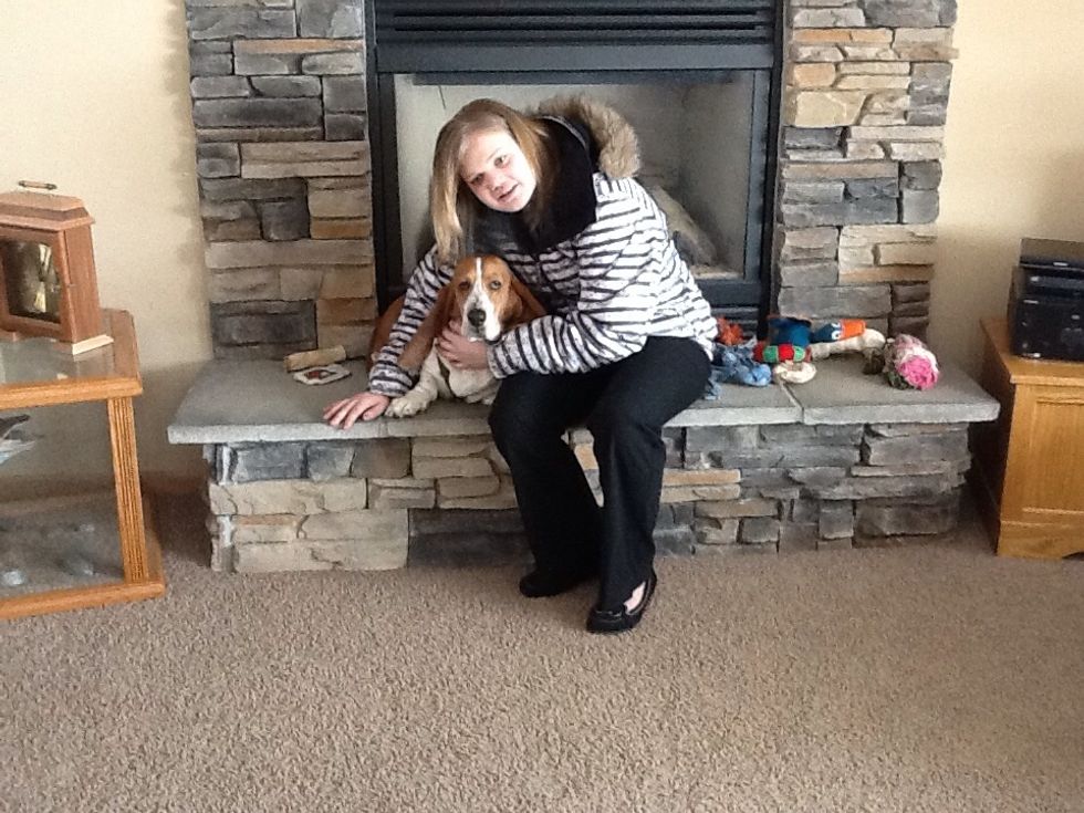 Kendra and her dog Daisy:)
