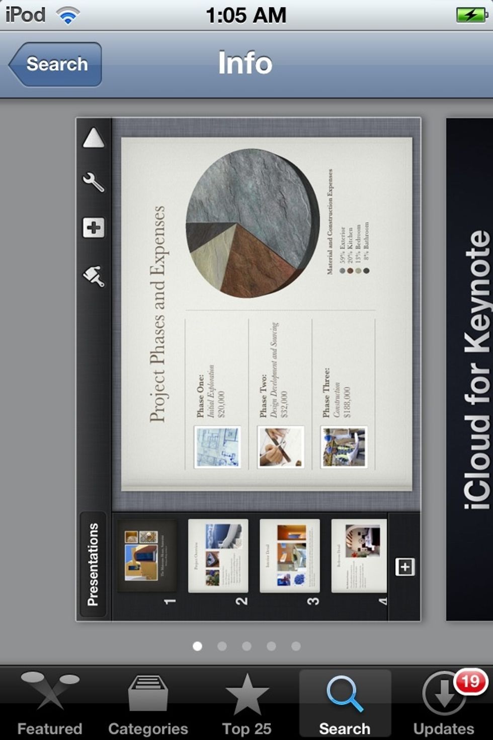KEYNOTE is a wonderful presentation app for IOS. This is Apple's ''Powerpoint.''