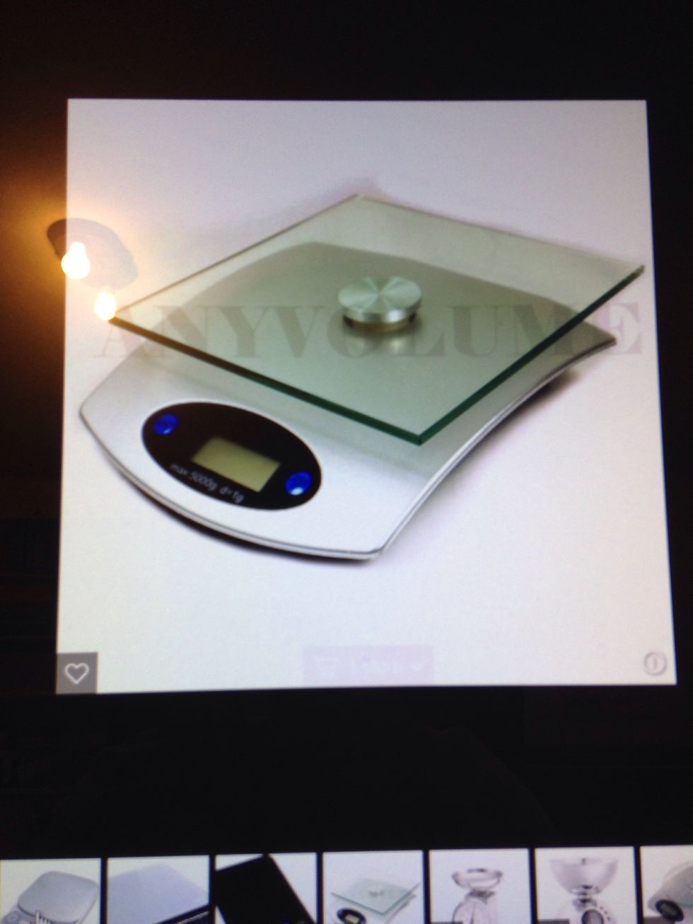 Kitchen Scale  Used to weigh foods  I can weigh foods with a kitchen scale