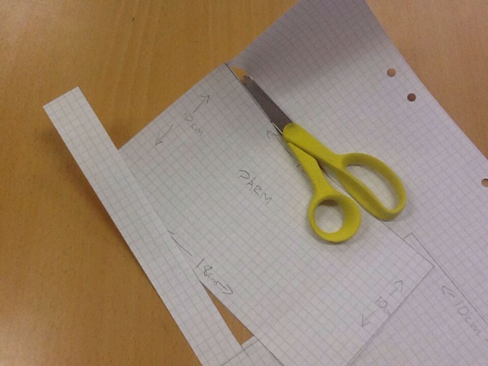 Klipp ut p\u00e5 linjen du ritat.