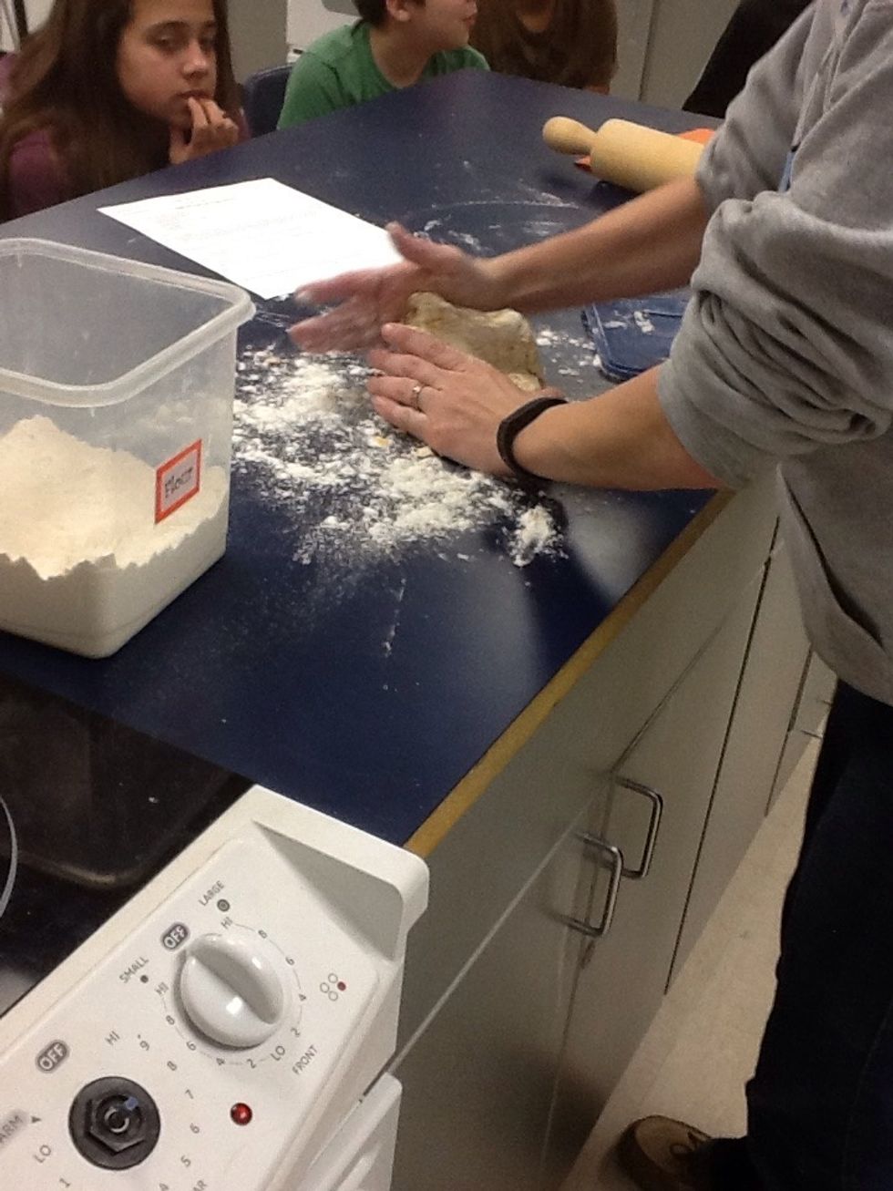 Knead dough until, timer goes off