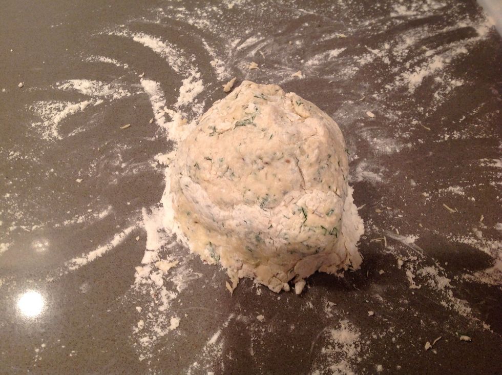 knead the dough for 5 minutes .