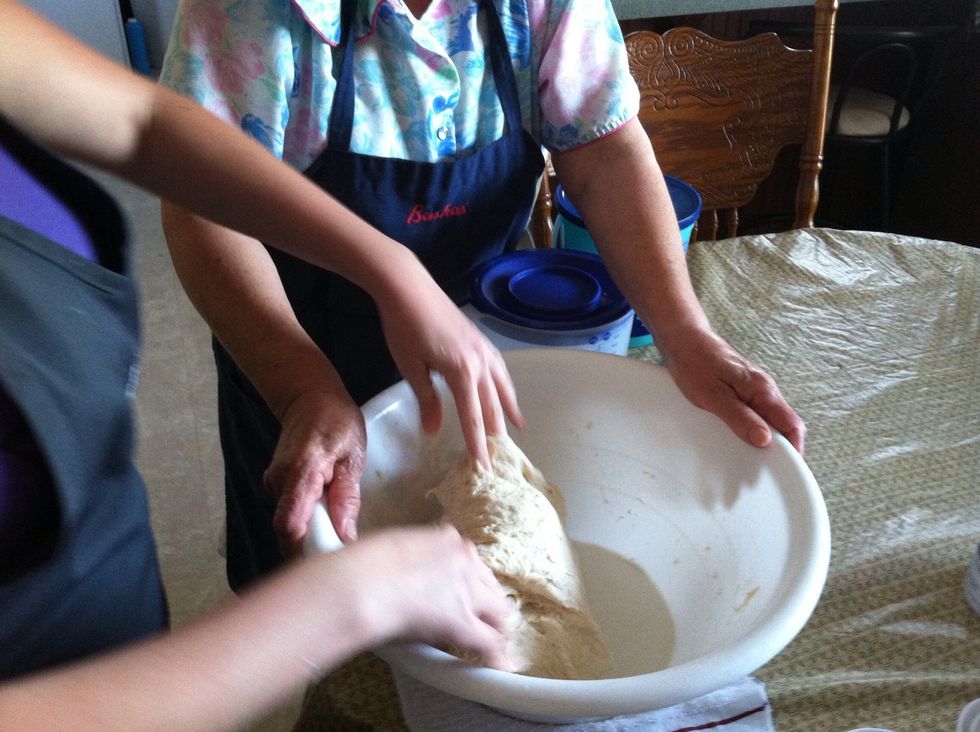 Kneading....