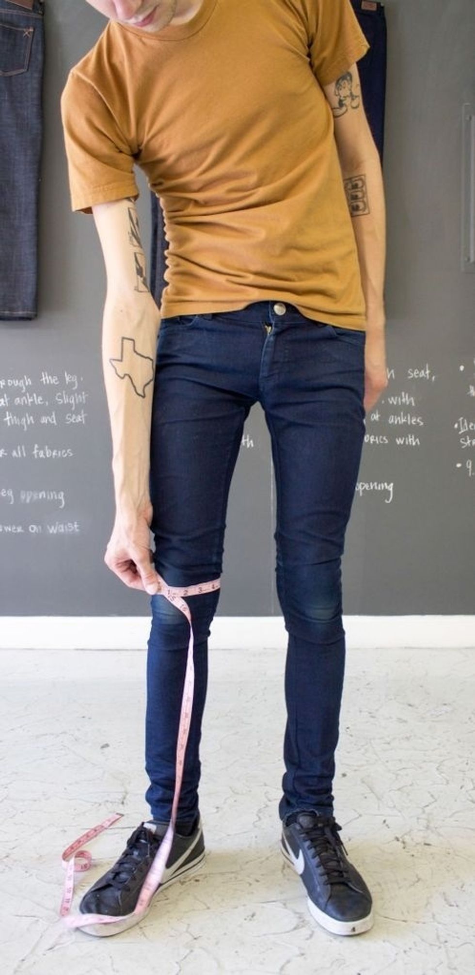 Knee - Locate the widest part of your knee and wrap measuring around to measure.