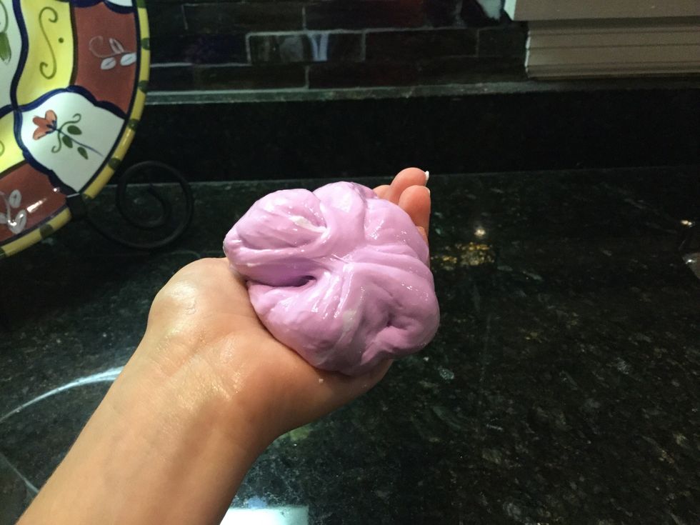 Kneed the mixture together with your hands until you get the consistency you like.  Your mixture should not be runny.