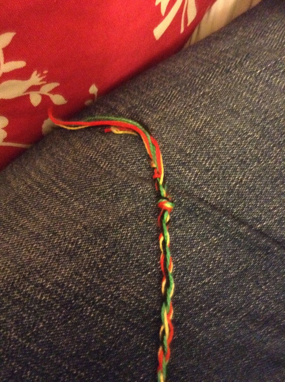 Knot it together while doubled over undo the first knot you made! \ud83d\ude00