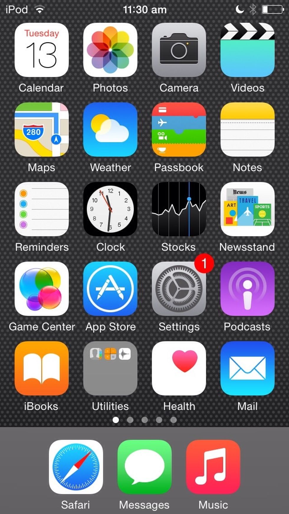 Know your on home screen go to notes