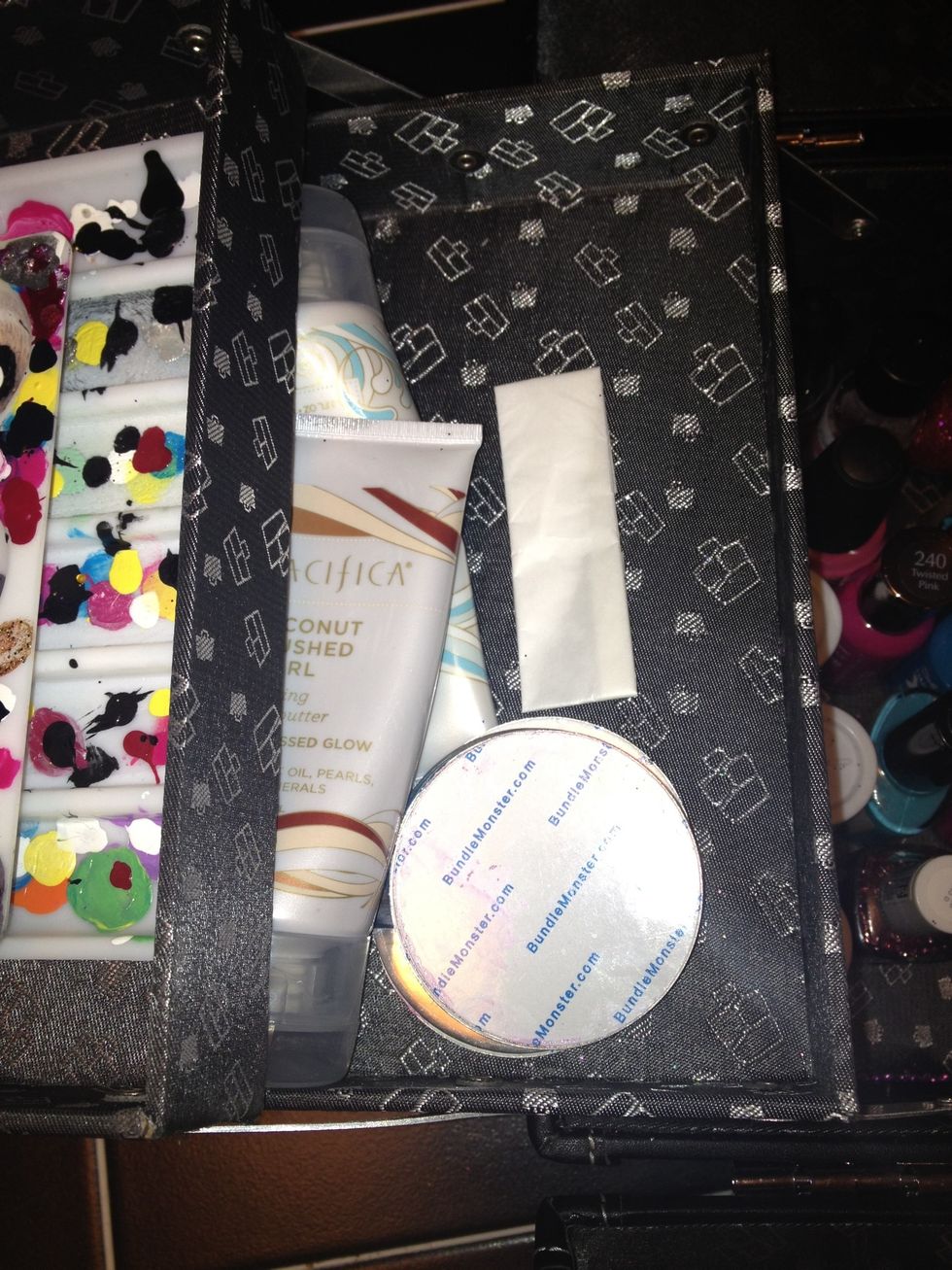 Konad stamping kits, lotions, and a bc powder :p