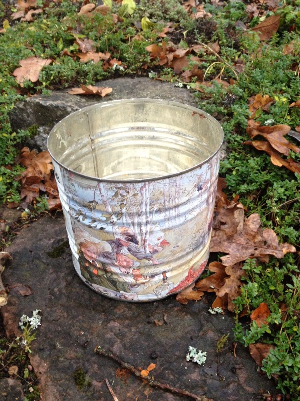 Konservburk minst 20 cm i diameter