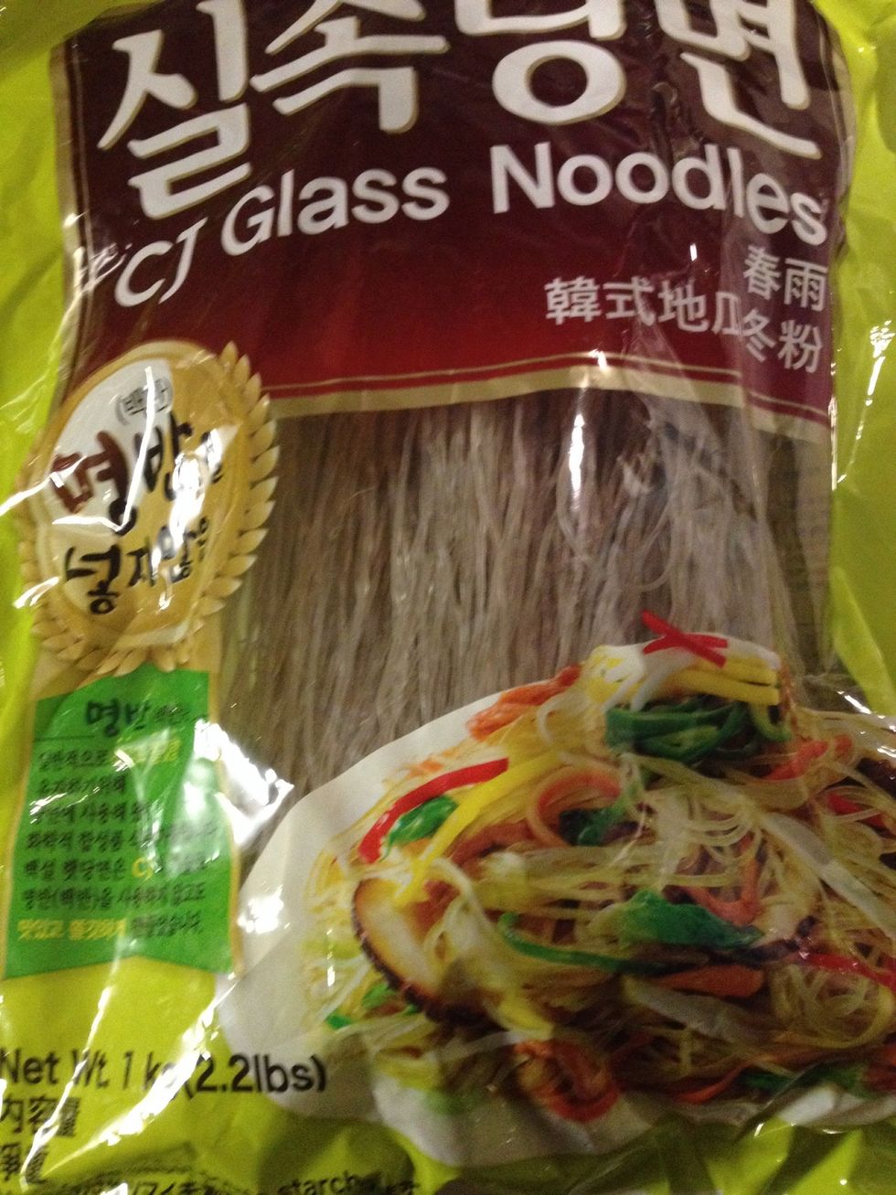 Korean glass noodle or potato noodle are found in any Asian market