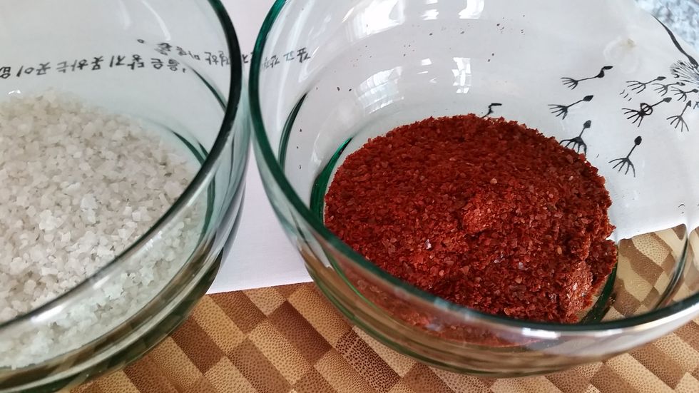 Korean pepper is what gives your kimchi the flavor. You can buy it on Amazon