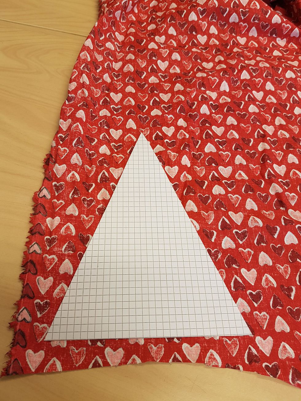 L\u00e4gg m\u00f6nstret i kanten p\u00e5 tyget. T\u00e4nk p\u00e5 milj\u00f6n!