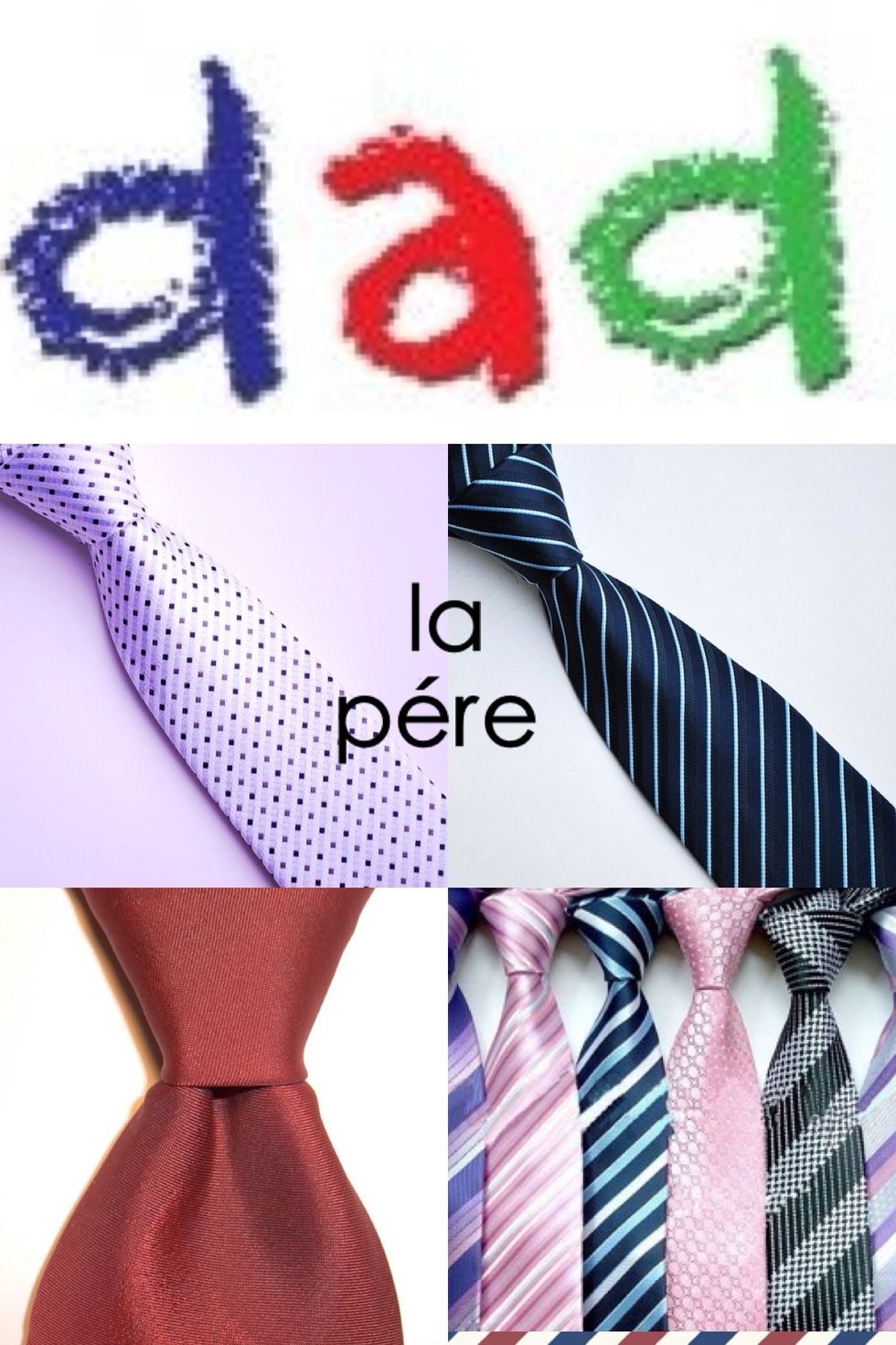 La p\u00e9re means father. Pronounce like lah pearhay
