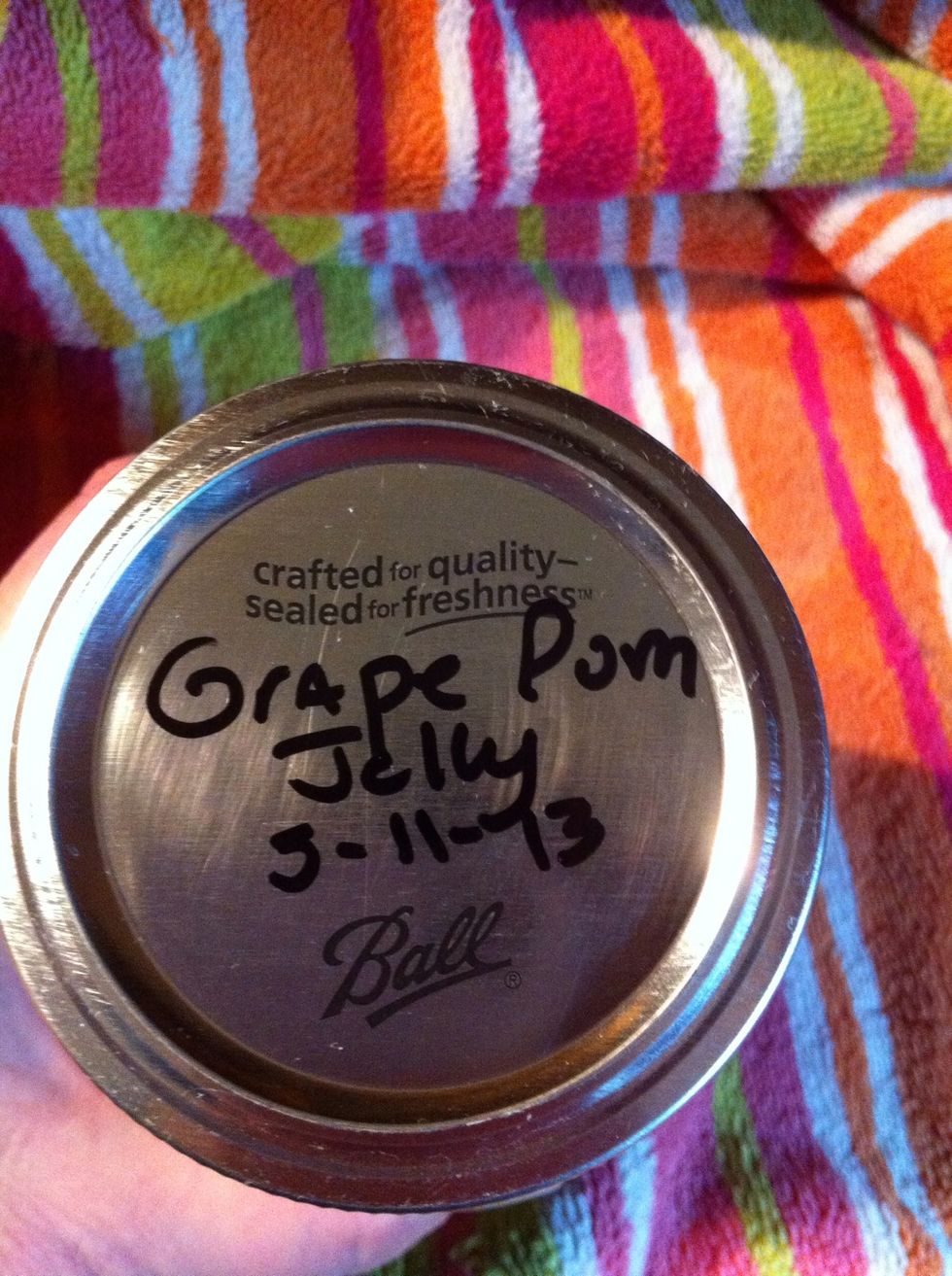 Label and Date the lid with permanent marker. Enjoy!