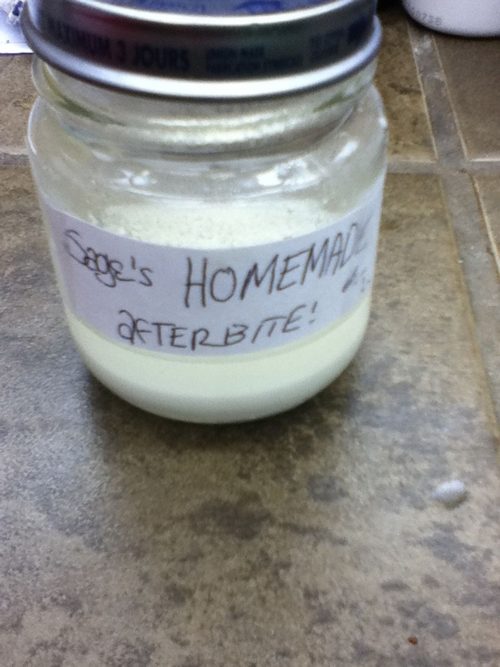 Label it and store it in the fridge! Make sure you specify shake before use!