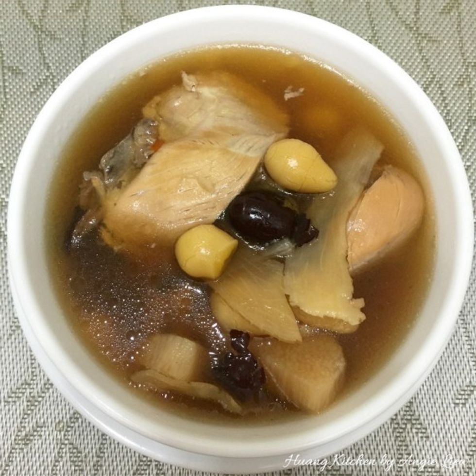 Ladle up and serve the soup hot. So Enjoy! For more, like us on Facebook and get instant updates on our latest recipes at www.Facebook.com/huangskitchen