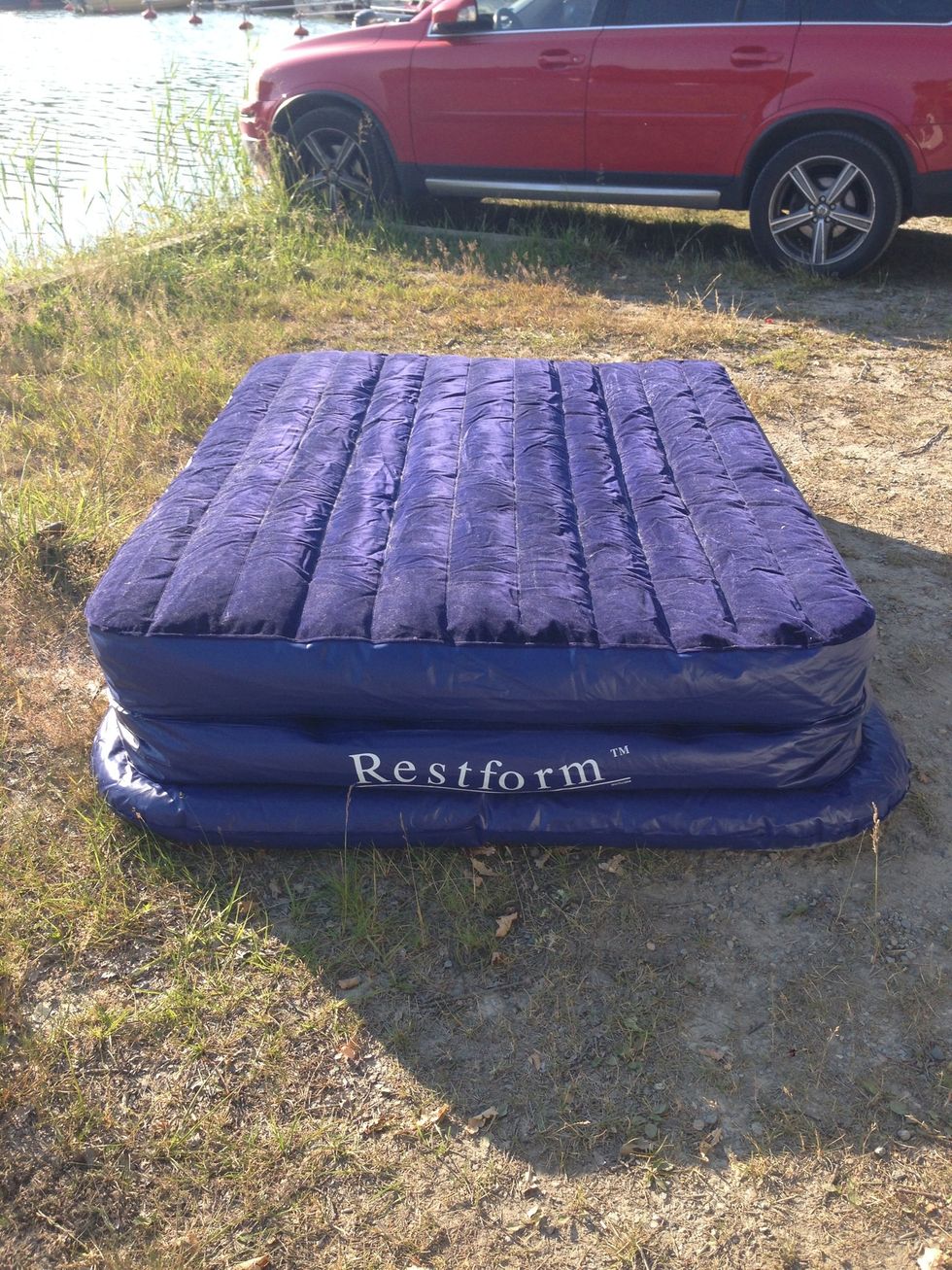 Lagom uppbl\u00e5st Restaform.