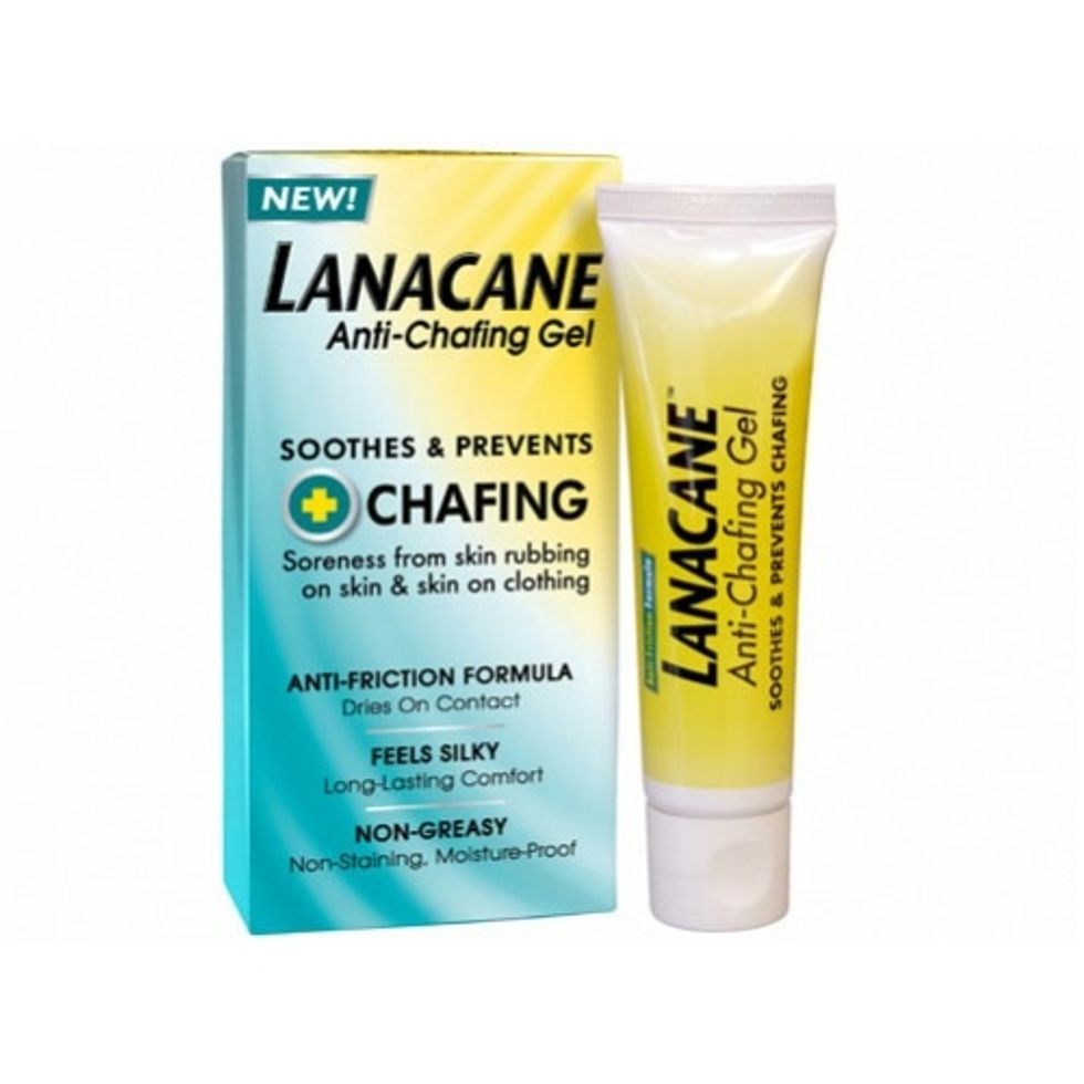 Lanacane\u2122 Anti Chafing Gel is BY FAR the silkiest and longest lasting I have used. Best for high friction areas like thighs and groin. Two cons are the $7 price tag and hand application. NEXT PAGE\u25b6