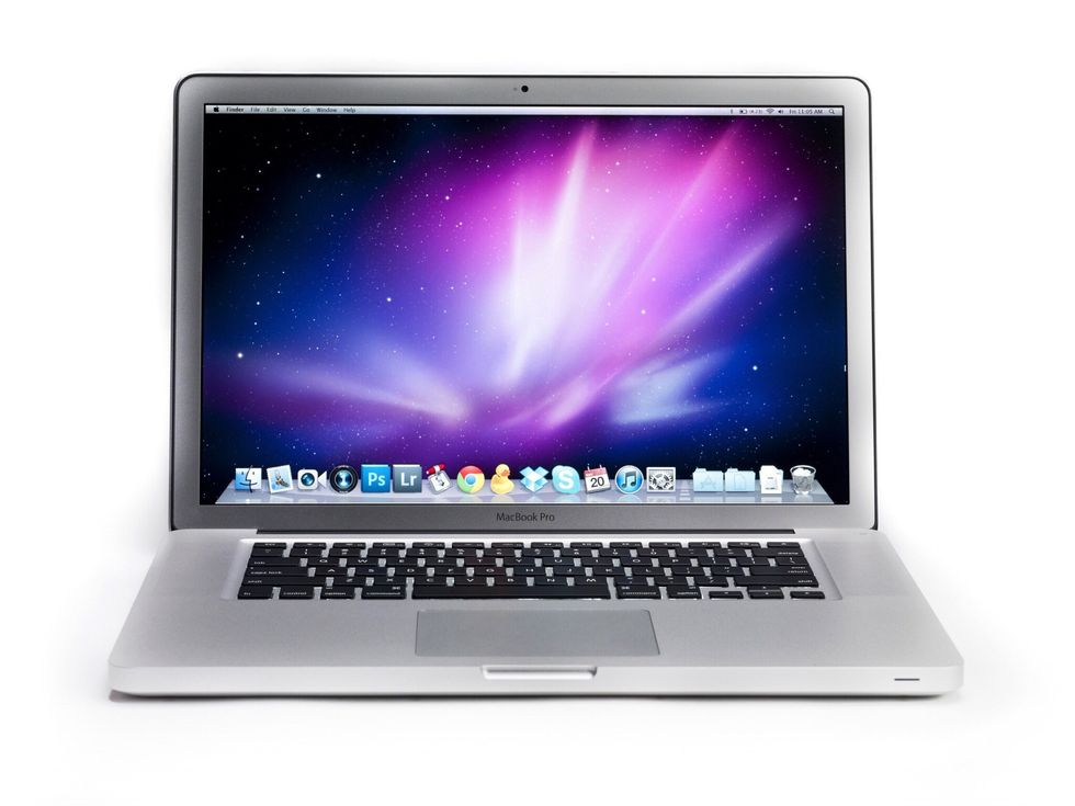 Laptop with the USB port down the left side.