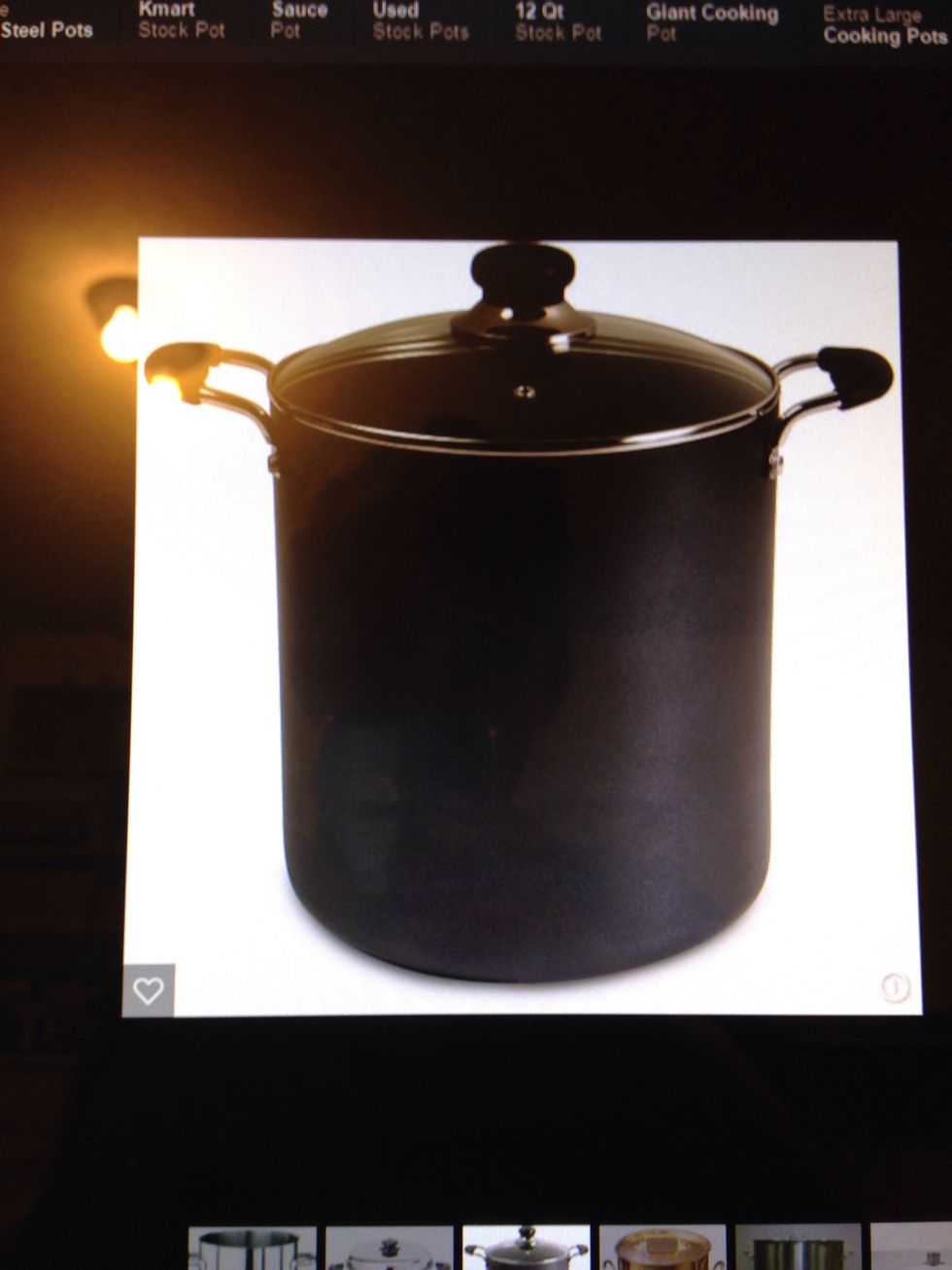 Large Stock Pot  Used to make large amounts of soup  I can use a LARGE stock pot to make lots of soup