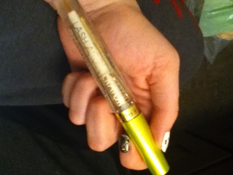 Lash accelerator by Rimmel london, now I'm not too sure about this one I've only used it a couple times, the only thing I don't like about it once its dry it looks like your peeling dry skin off
