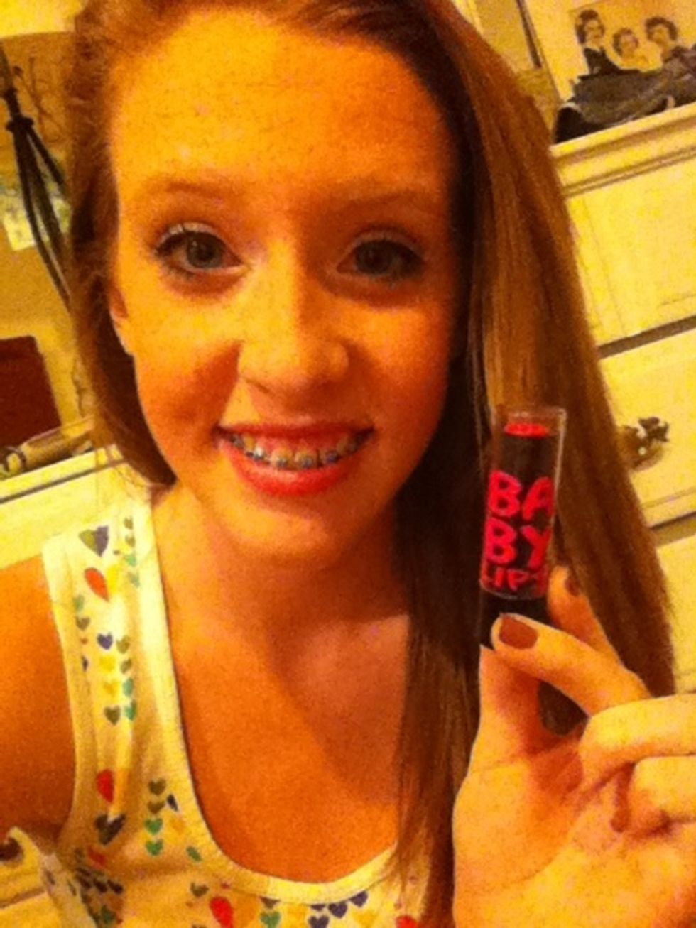 Last, add Baby Lips Chapstick to finish the look.