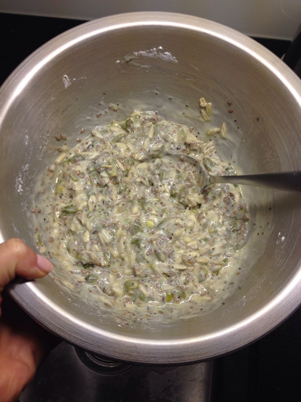 Last add the boiling water