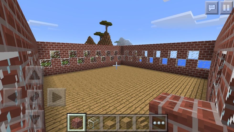 Last bit of the wall just do bricks as high as you want your house to be