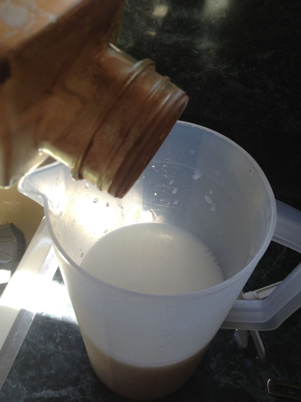 Last but not least the cinnamon. If you want you can add 1/4 tsp of vanilla extract at this time. I enjoy it without it.