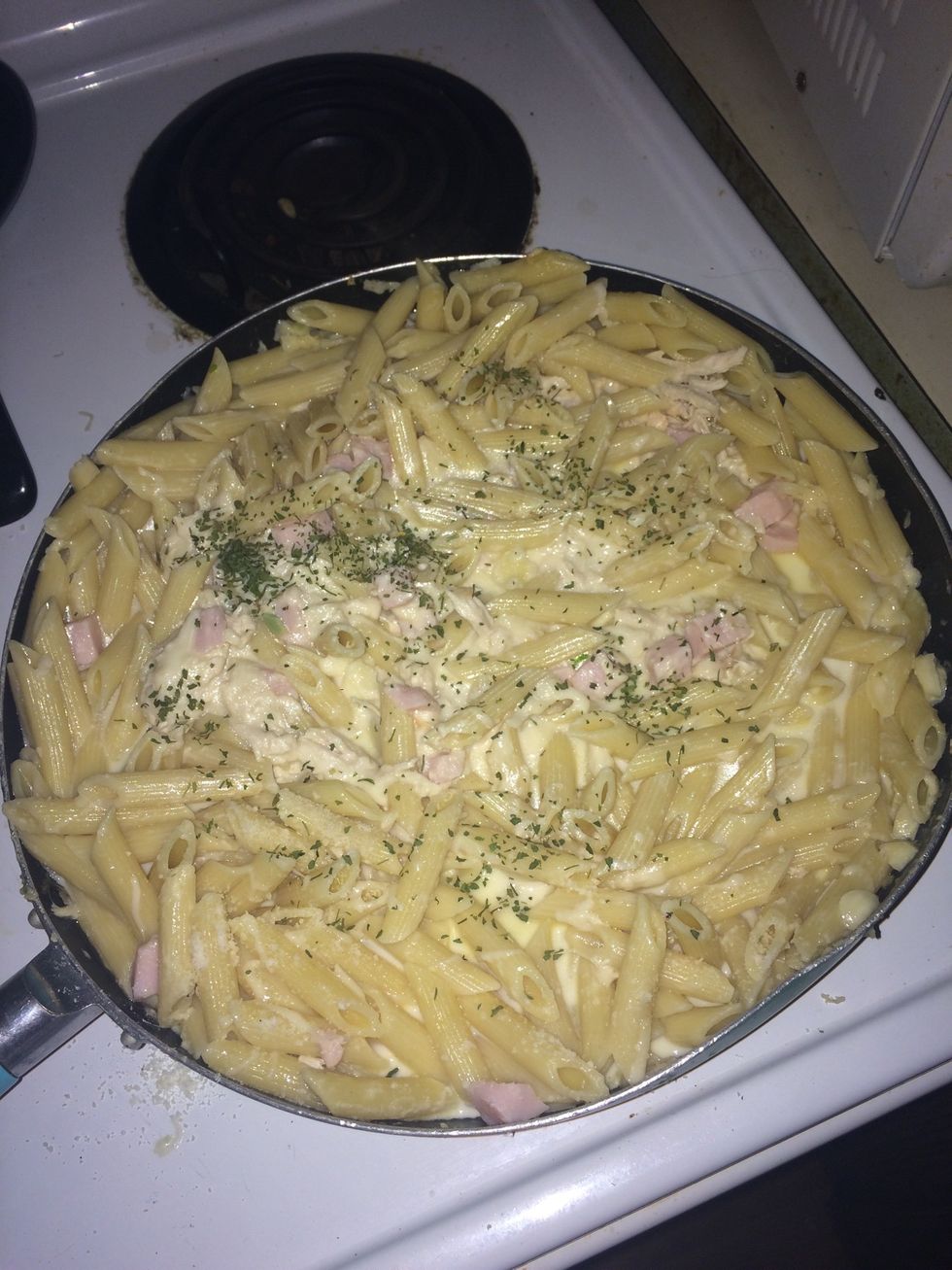 Last I sprinkled parsley all over