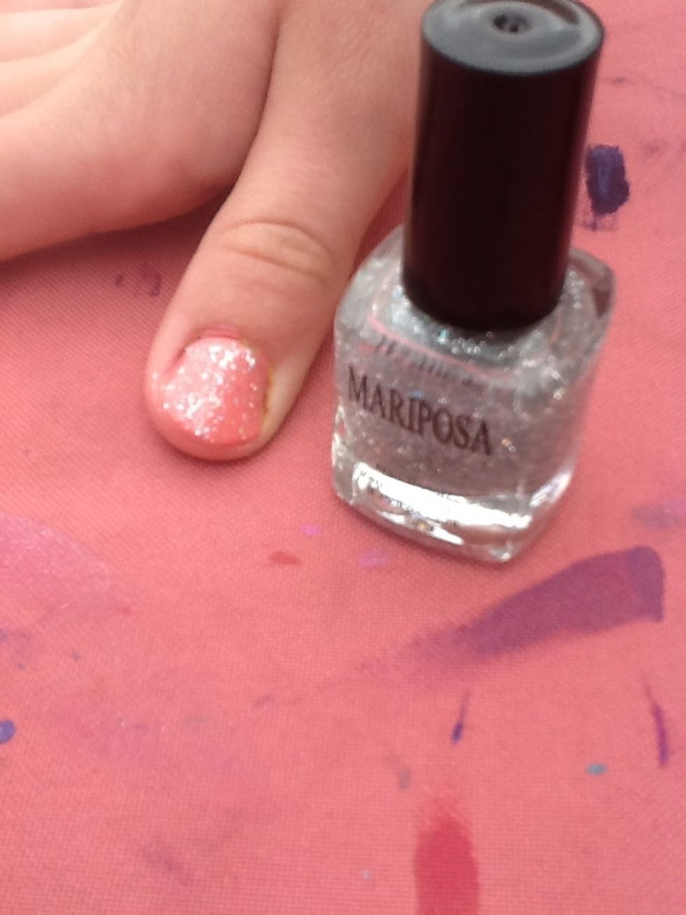 Last put silver or the color of your designs as a top sparkle coat \ud83d\udc85