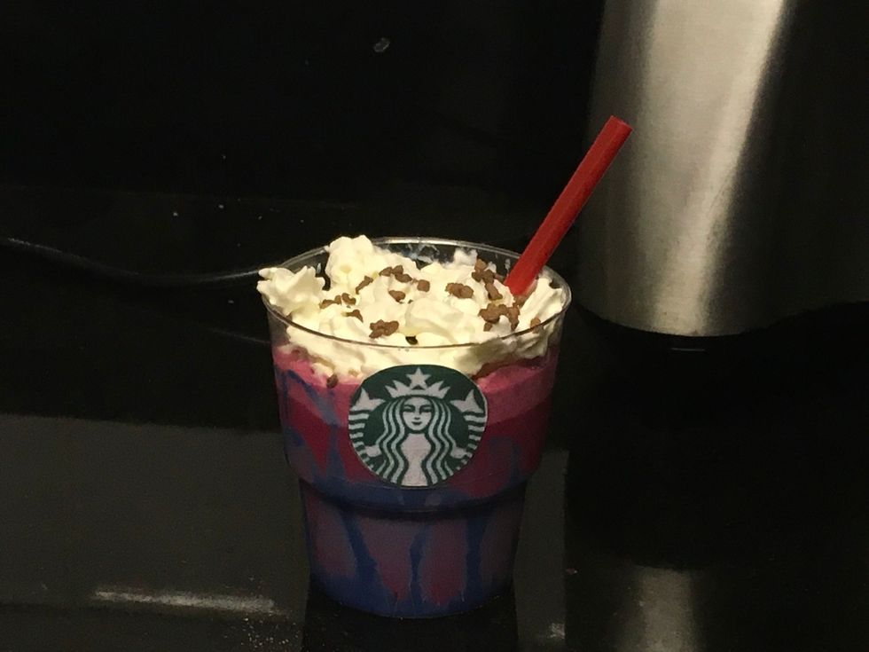 Last step Add some of your favorite topping and a straw