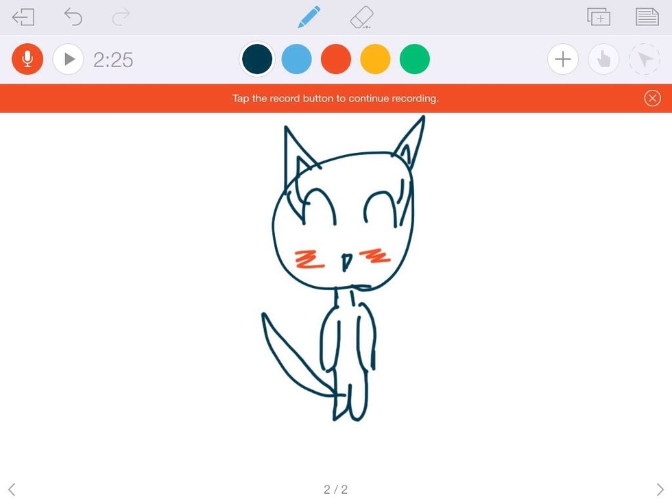 Lastly add feet, arms, and a tail. That is the standing up cat.