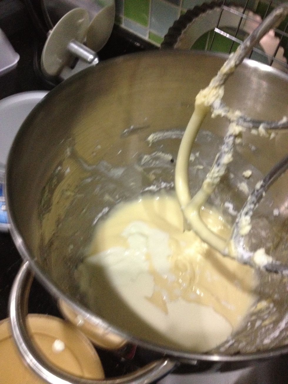 Lastly, add in your lemon juice and yoghurt.