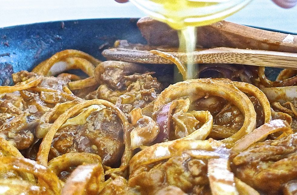 Lastly add the lime juice.